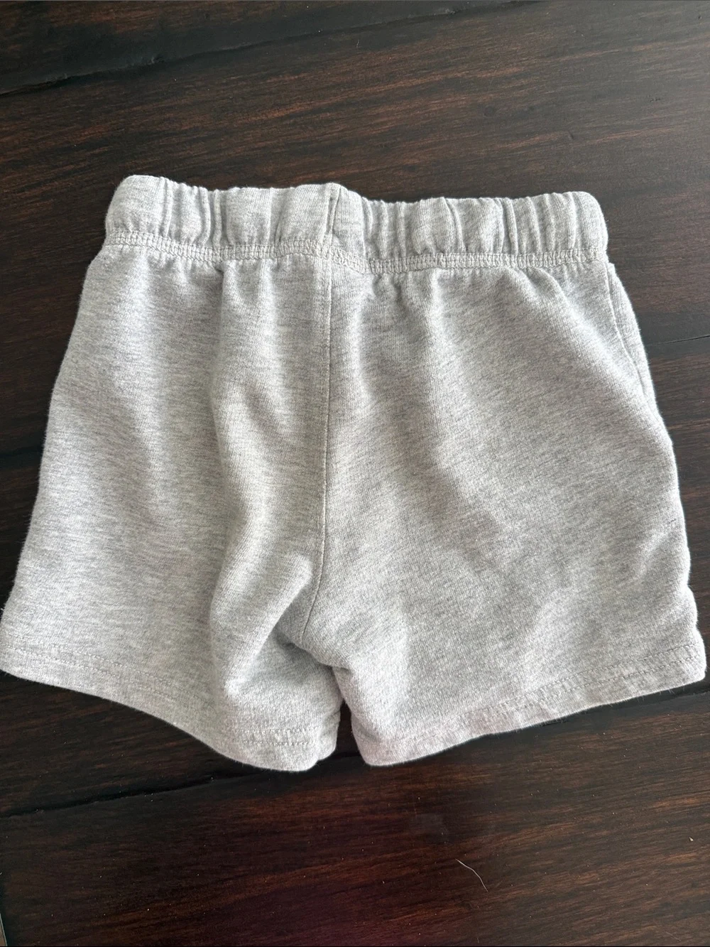 Carter's Light Gray Knit Elastic-Waist Shorts with Drawstring